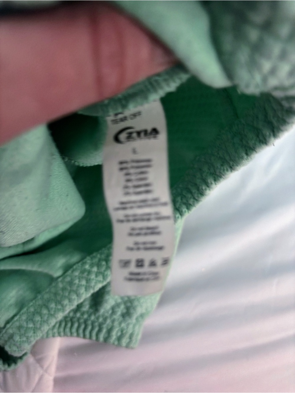 ZYIA Mint Green Quarter-Zip Pullover - Picture 2 of 4